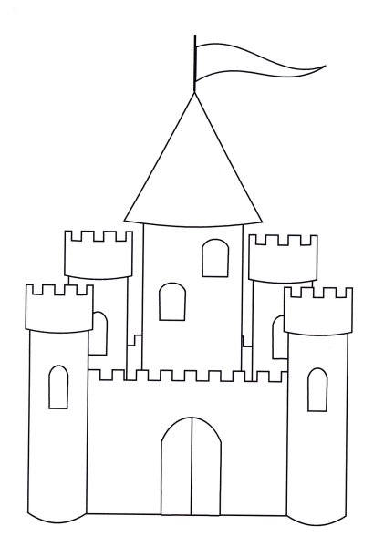 Замок рисунок карандашом