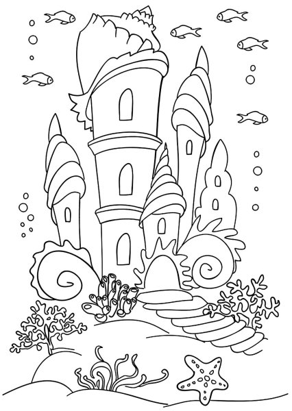 Подводный сказочный замок