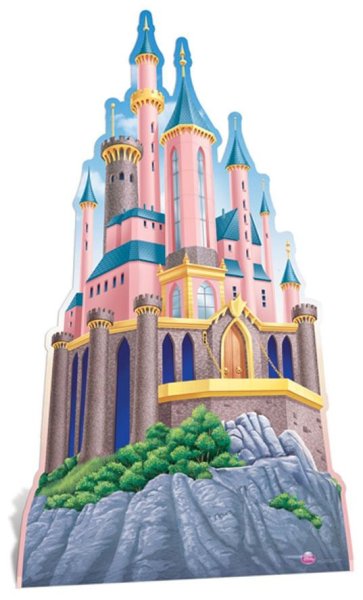 Замок принцессы на белом фоне