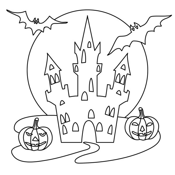 Раскраска Хэллоуин для детей