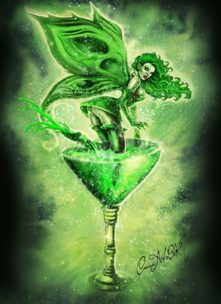 Абсент зеленая Фея бутылка