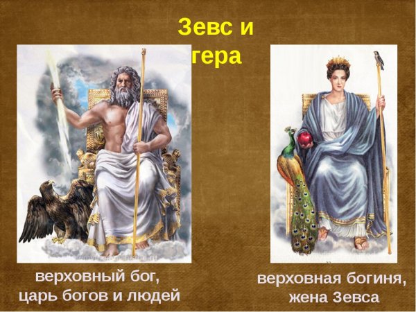 Зевс главный Бог Олимпа