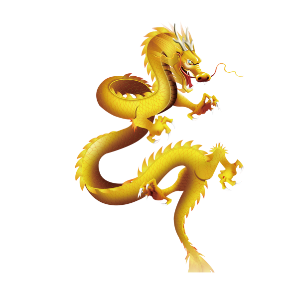 Желтый китайский дракон