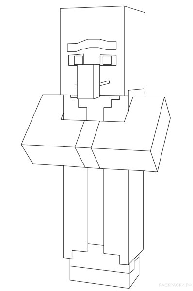 КРИПЕР майнкрафт рисунок для срисовки