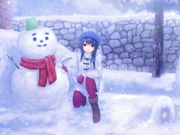Снеговик аниме