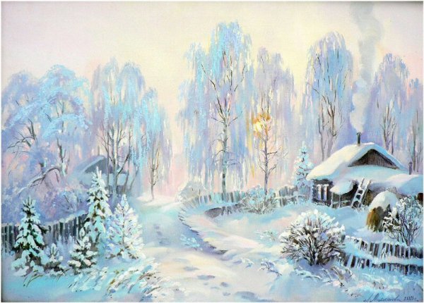 Картина зима