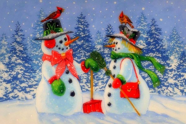 Сказочные Снеговики новогодние