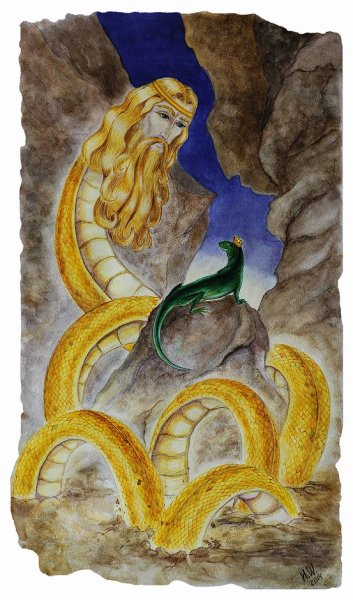 Рисунки змея в мифах