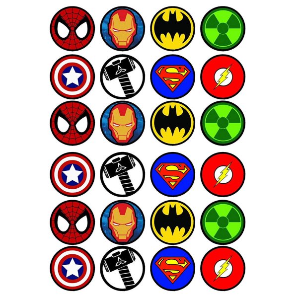 Эмблемы супергероев Марвел