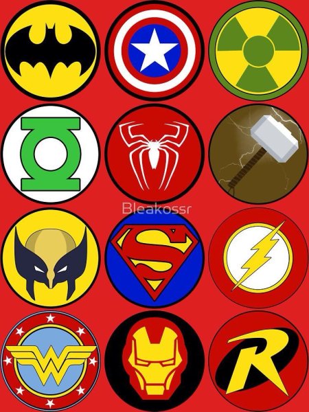 Супергеройские эмблемы