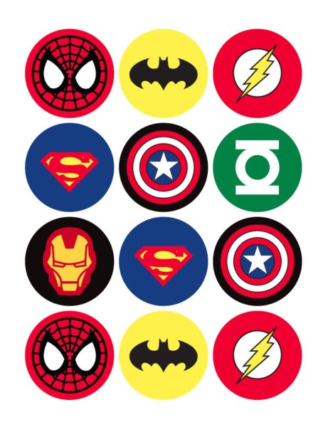 Эмблемы супергероев
