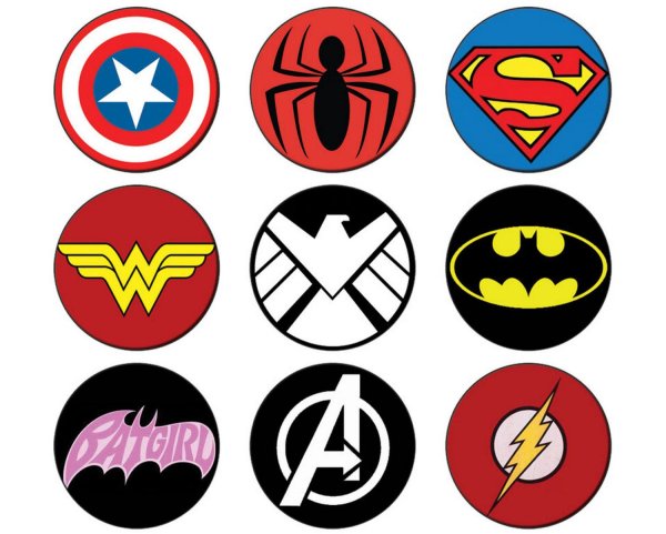 Супергерои Марвел символы