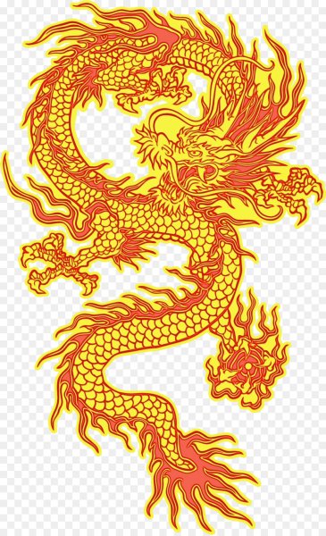 Рисунки золотой дракон