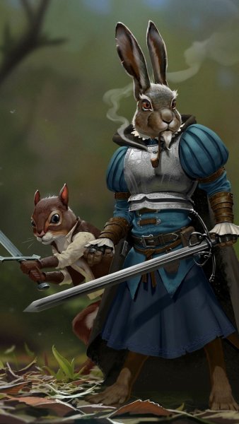 Кролик с мечом