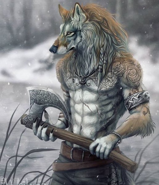Ульфхеднар - воин-волк.