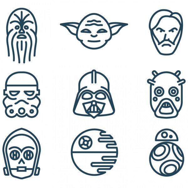 Иконки в стиле Звездных войн