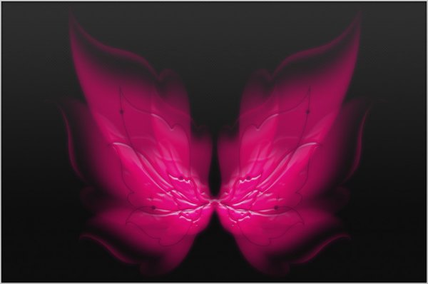 Бабочки темно розовые
