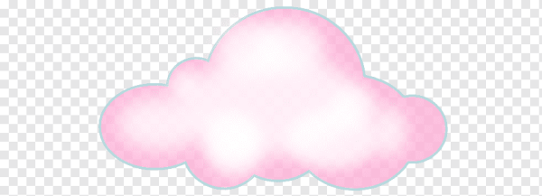 Розовое облакотна белом фонеи