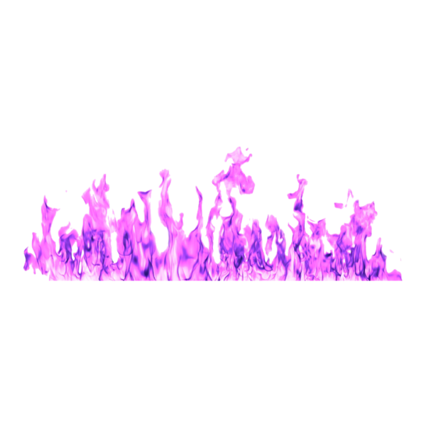 Фиолетовое пламя на прозрачном фоне