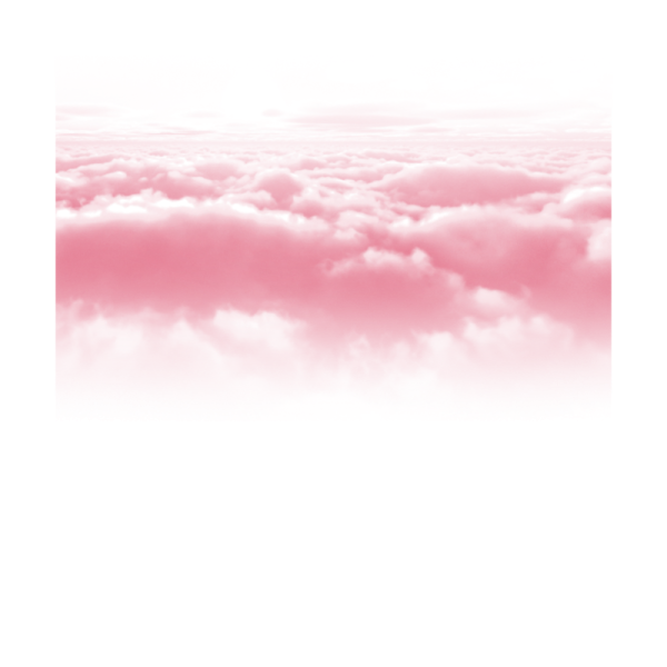Розовые облака на прозрачном фоне