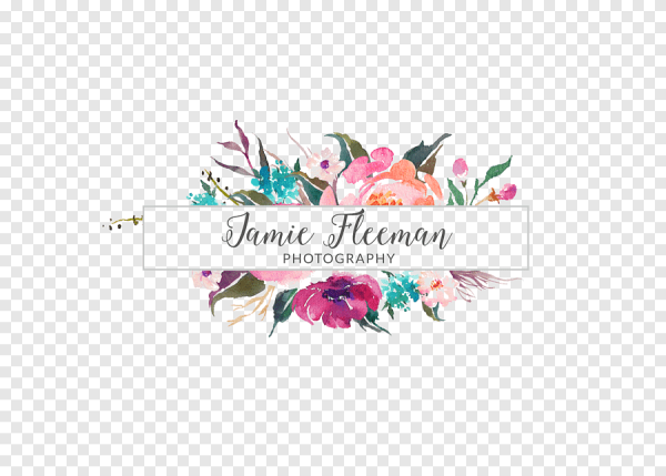 Акварельные цветы для логотипа