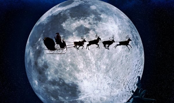 Дед Мороз на Луне