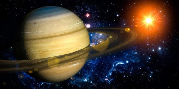 Планеты Сатурн и Юпитер космос