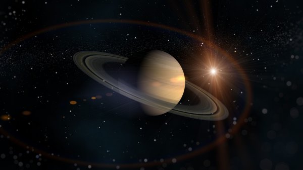 Сатурн Планета вид из космоса