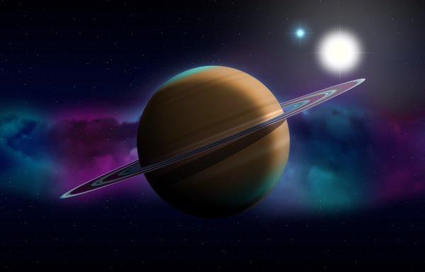 Планета Сатурн 4k