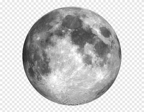 Луна на прозрачном фоне для фотошопа