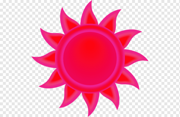 Красное солнце для детей