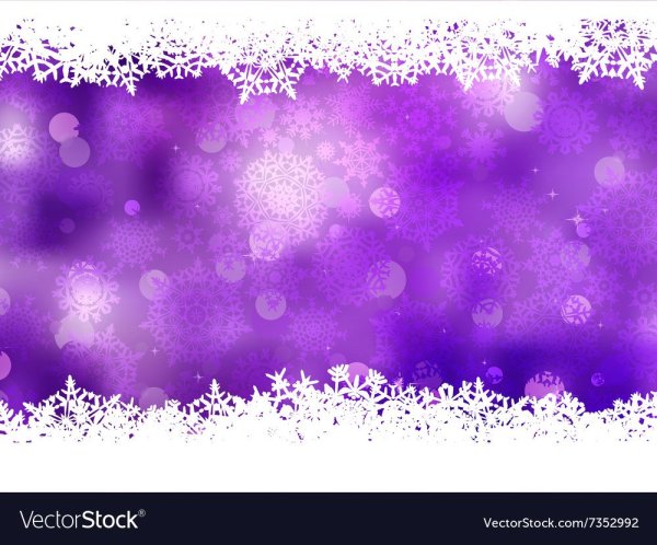 Снежный фон новогодний фиолетовый