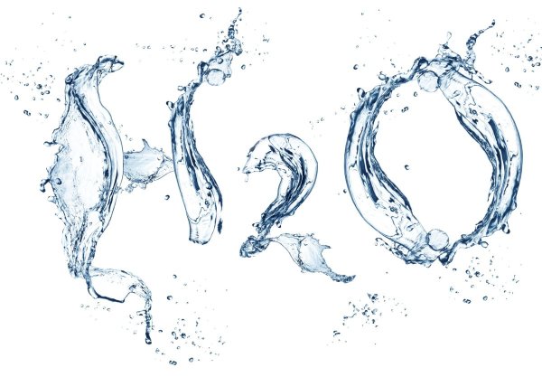 Формула воды на прозрачном фоне