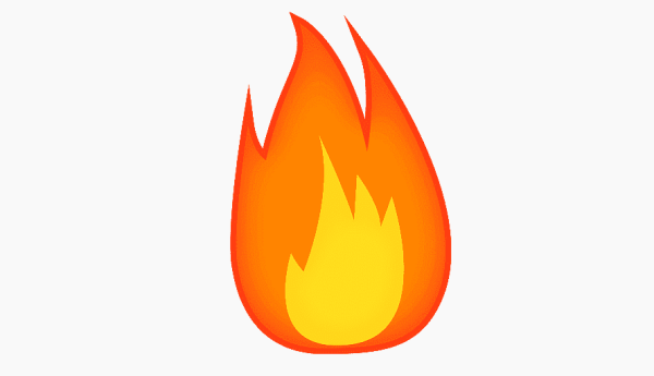 Emoji огонь