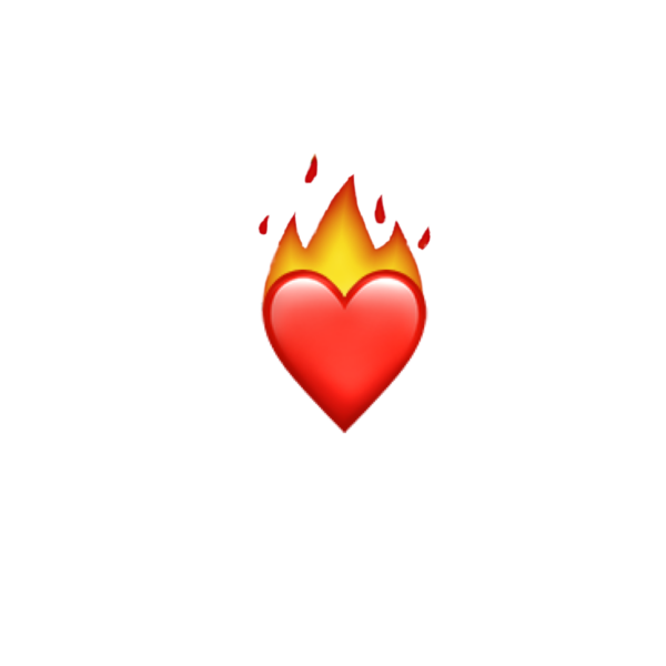 ЭМОДЖИ сердце в огне