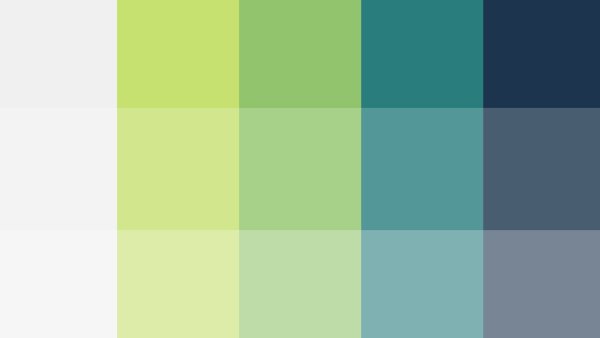 Цветовая палитра зеленый