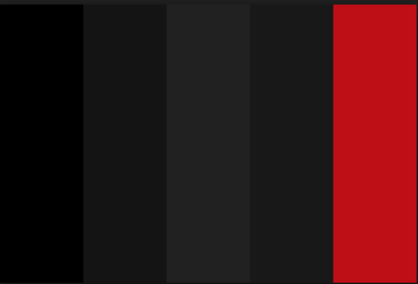 Сочетание красного и черного палитра