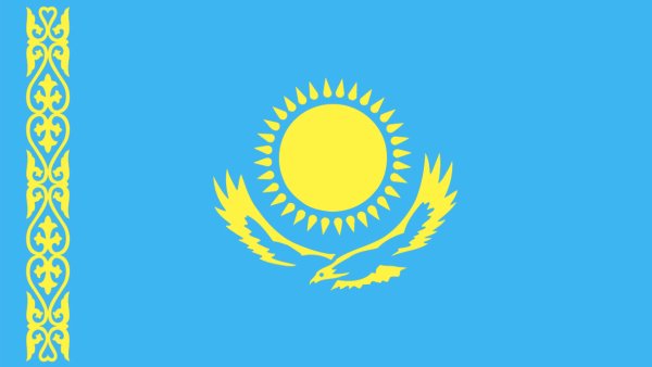 Символ флага Казахстана