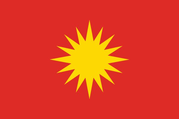 Флаг с изображением солнца