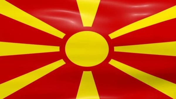 Республика Северная Македония флаг