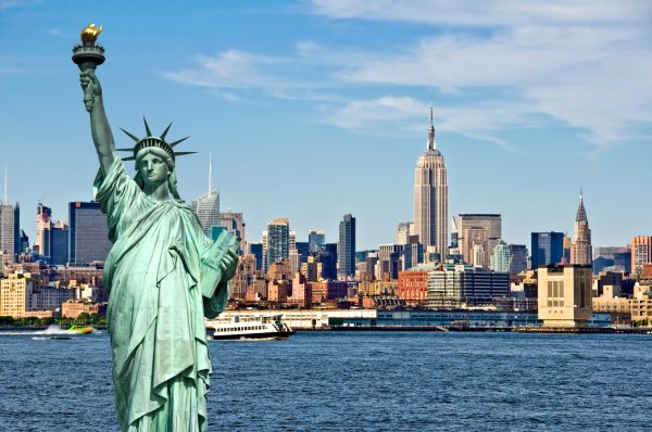 Манхэттен статуя свободы