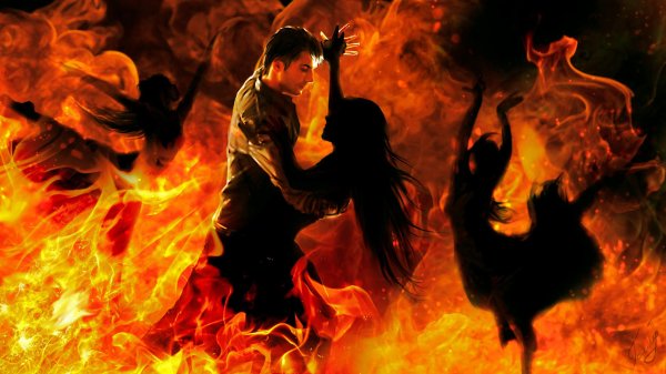 Ведьмы танцуют в огне