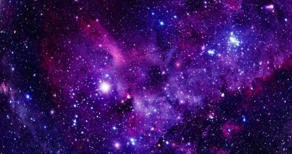 Темный фиолетовый фон космос