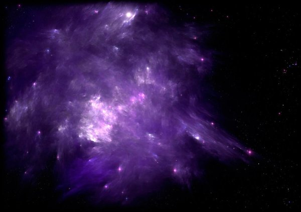 Красивый фиолетовый космос