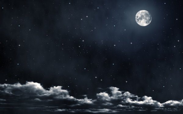 Луна на небе
