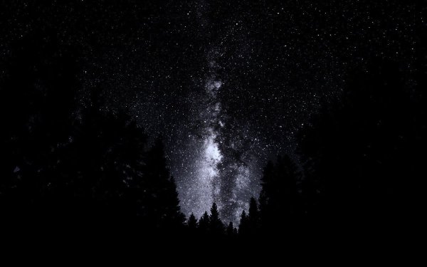 Темное звездное небо