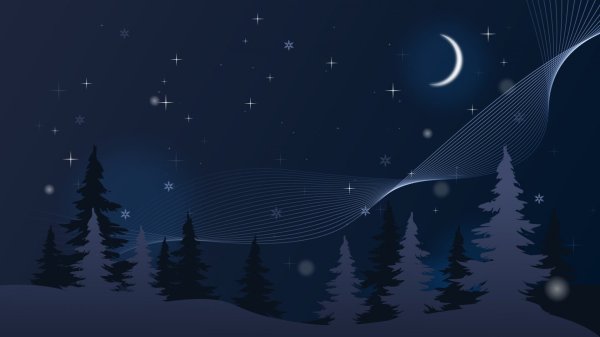 Ночное небо иллюстрация