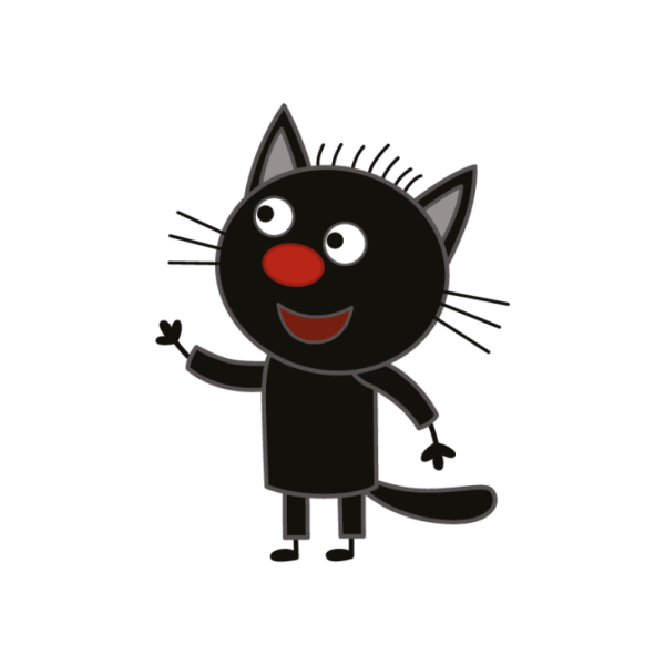 Сажик черный кот три кота
