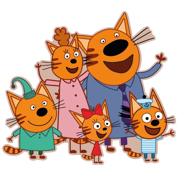 Мультфильм три кота семья