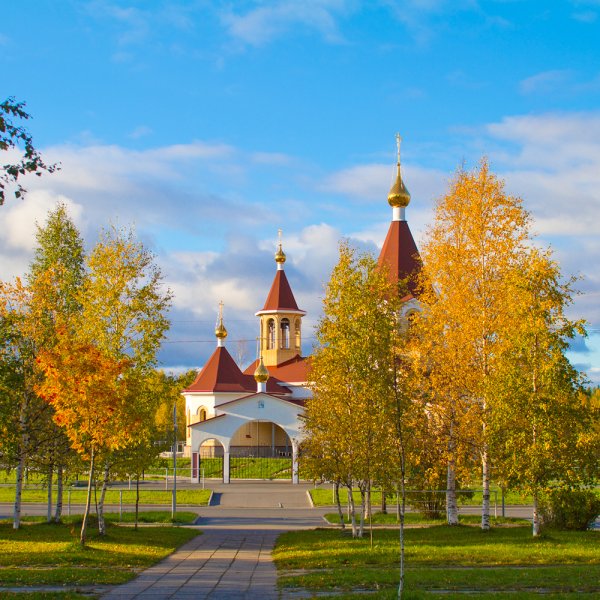 Золотая осень Пушкино Церковь